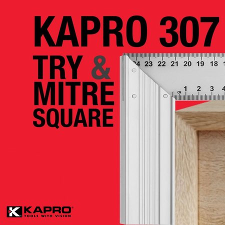 Kapro 307 Try & Mitre Square w/Stainless Steel Blade 12" 307-12-TMS